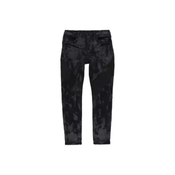 PURPLE BRAND Crackle effect Print Jeans