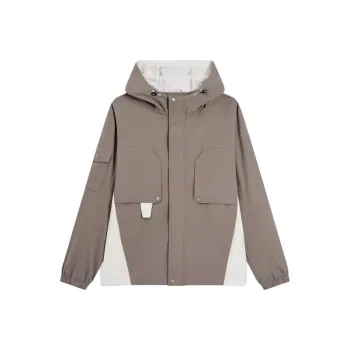XTEP Trench Coat Men's Thunder Rain Gray/Bright Moon White