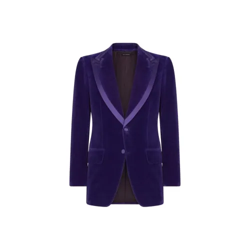 TOM FORD Compact Light Velvet Atticus Cocktail Jacket Jackets Coats Men's Purple