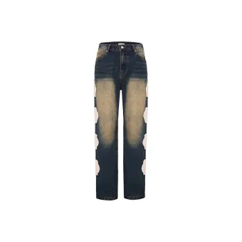 Carpe Diem Jeans Unisex Floral Blue