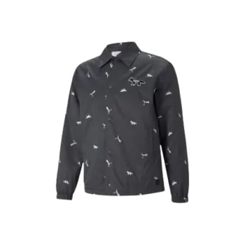 PUMA X MAISON KITSUNE AOP Jackets Coats Unisex Black