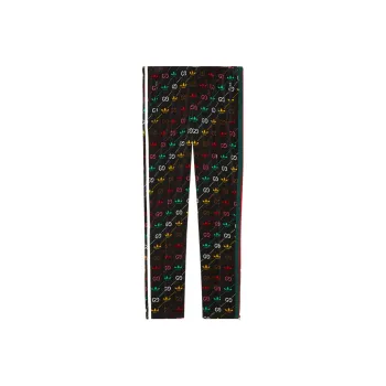GUCCI x Adidas Originals FW22 Knitted Sweatpants Men's Black