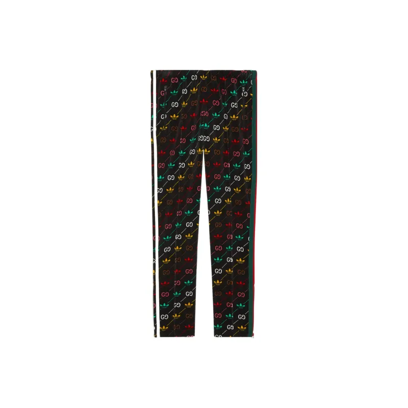 GUCCI x Adidas Originals FW22 Knitted Sweatpants Men's Black-0