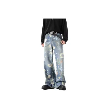 ASHER LEVINE Jeans Unisex Blue