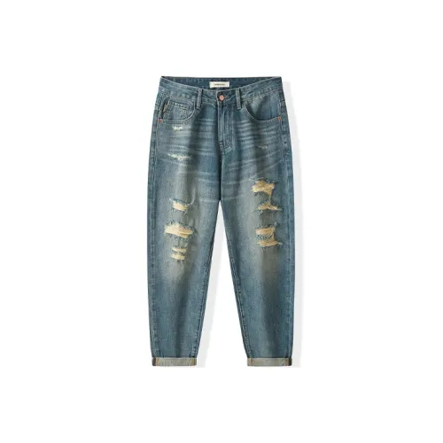 HALEBOSS Jeans Men Blue