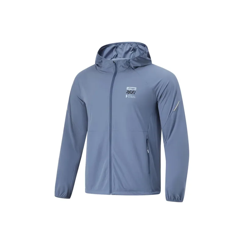 LiNing Running Collection Trench Coat Men Dusty Blue-0