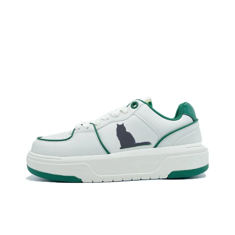 PAIN OR PLEASURE Skateboard Shoes Unisex White Green-0