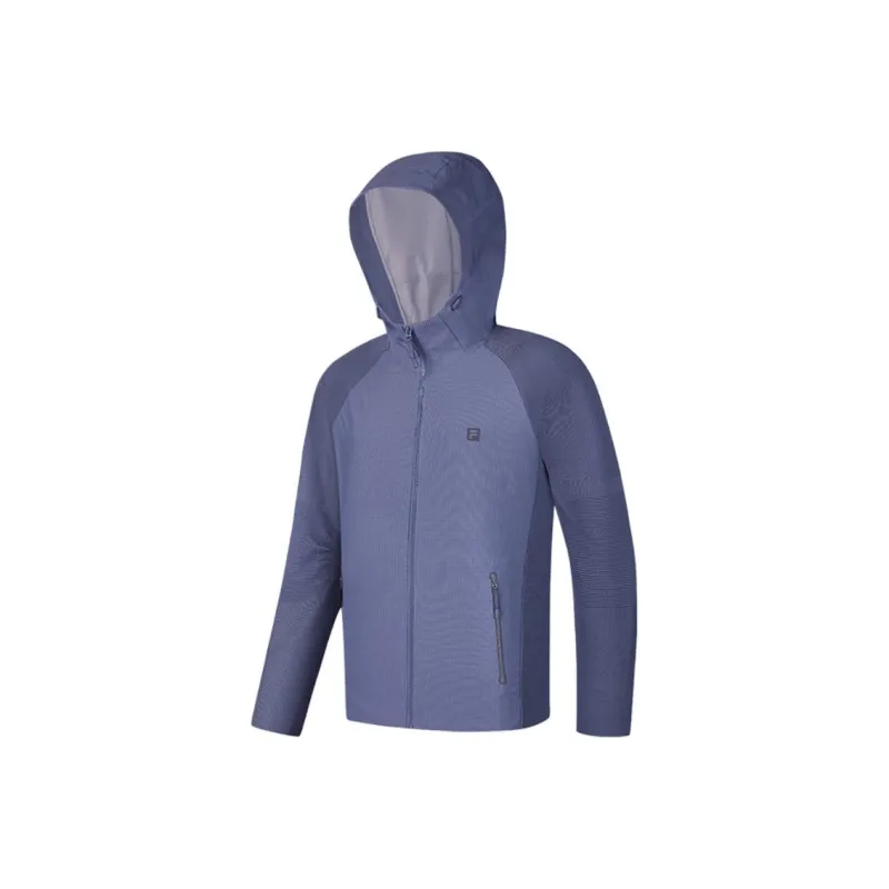 FILA Fitness Jacket Men's Light Gray Blue-0