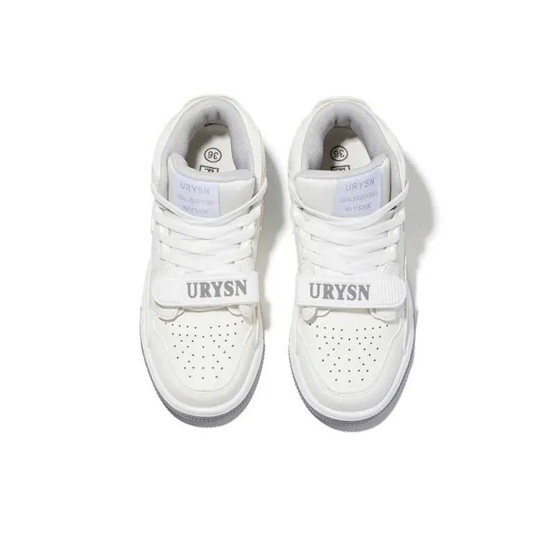 FUERSEN Anti Slip Wear Resistant High Top Casual Shoes Unisex White-3