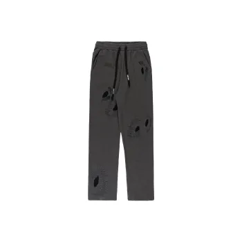 XINYINSU Wormhole Series Knitted Sports Pants Unisex Gray