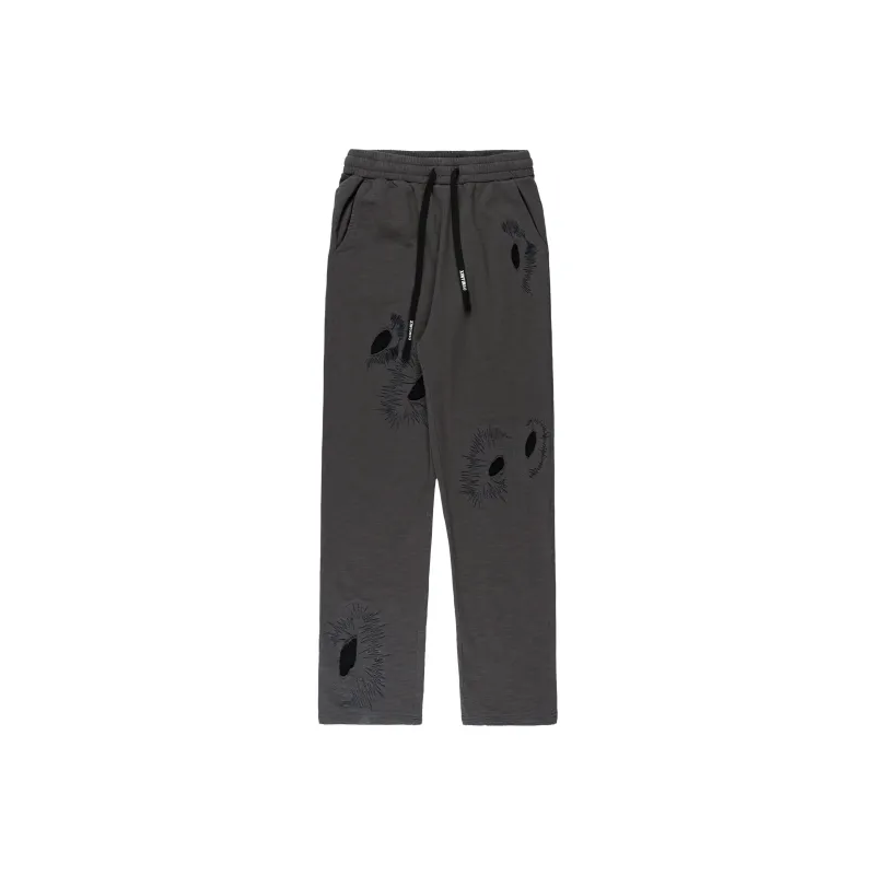 XINYINSU Wormhole Series Knitted Sports Pants Unisex Gray-0