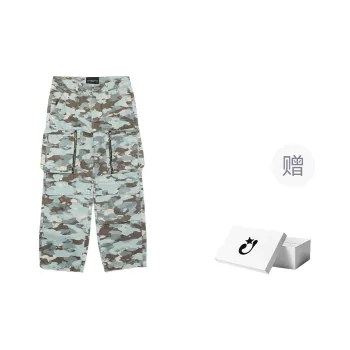 CEEC LA Cargo Pants Unisex Blue Camouflage