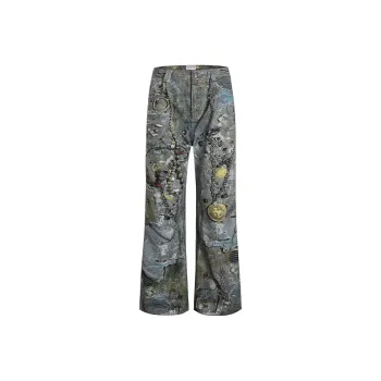 DND4DES Jeans Unisex Navy Blue
