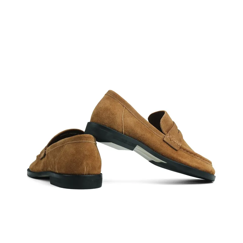 New Korea Loafers Men Brown-2