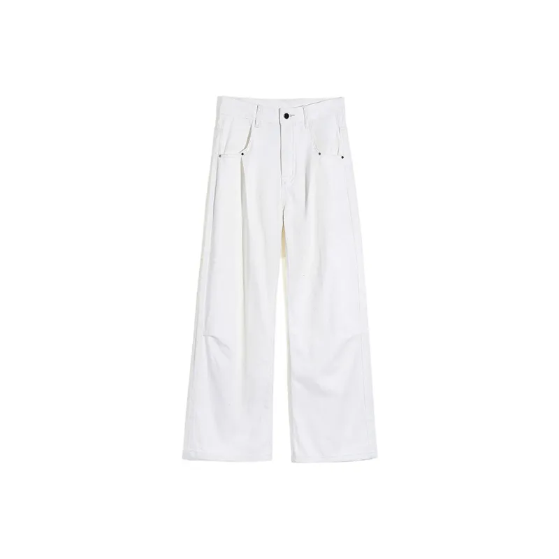 TESTUNG Jeans Unisex White Extended Style-0
