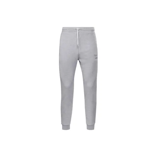 Reebok PANTS Knitted Sports Pants Men's Medium Heather Gray