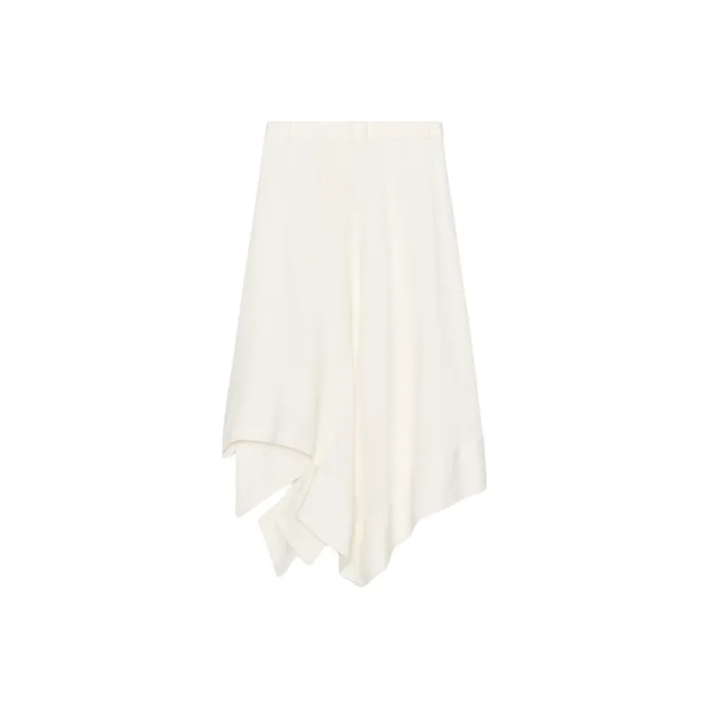ZARA ZW Series Casual Long Skirt Women's Raw White-1