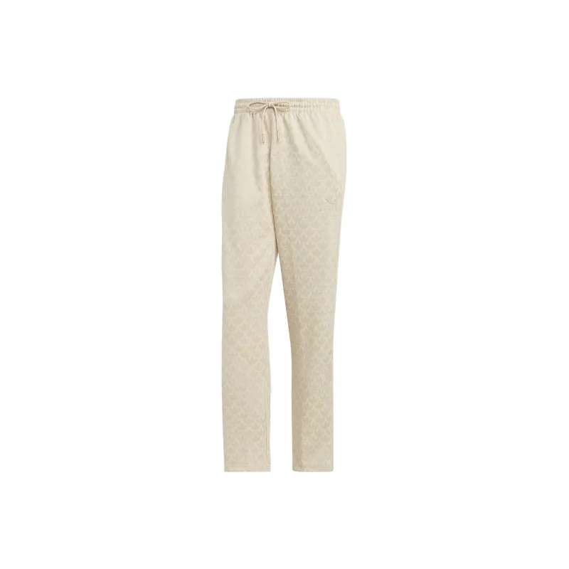 Adidas Originals GRAPHICS MONOGRAM Knitted Sweatpants Men's Ecru-0