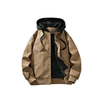 Yalu Jackets Coats Unisex Coffee