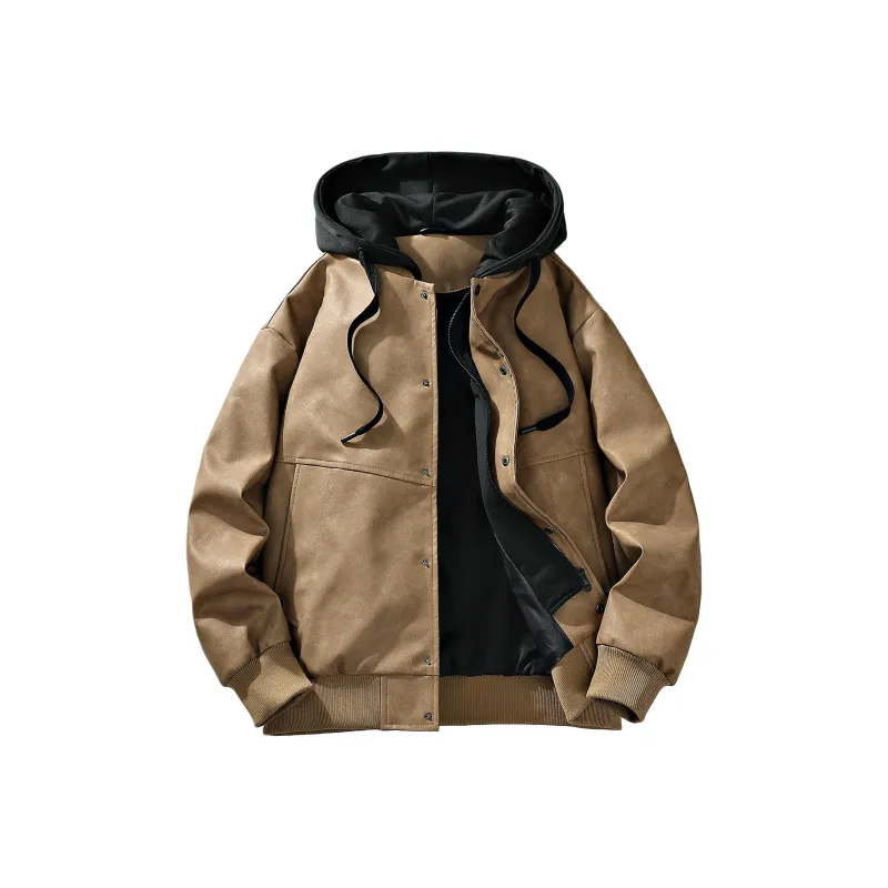 Yalu Jackets Coats Unisex Coffee-0