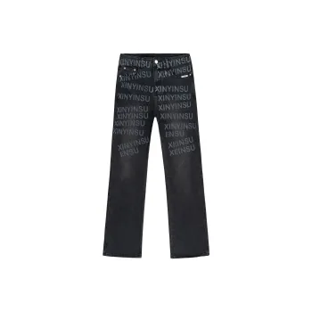 XINYINSU Jeans Unisex Black