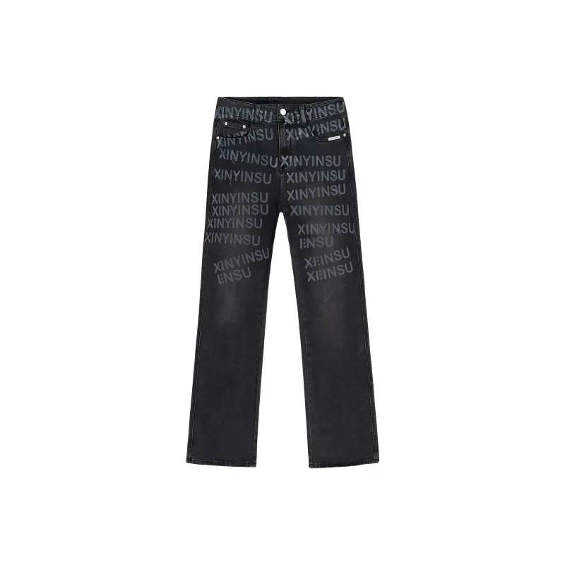 XINYINSU Jeans Unisex Black-0