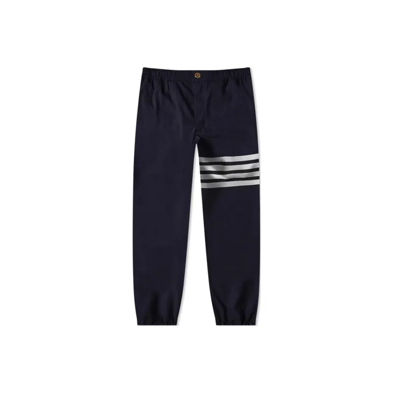 THOM BROWNE 4 Bar Elasticated Ankle Trousers-0