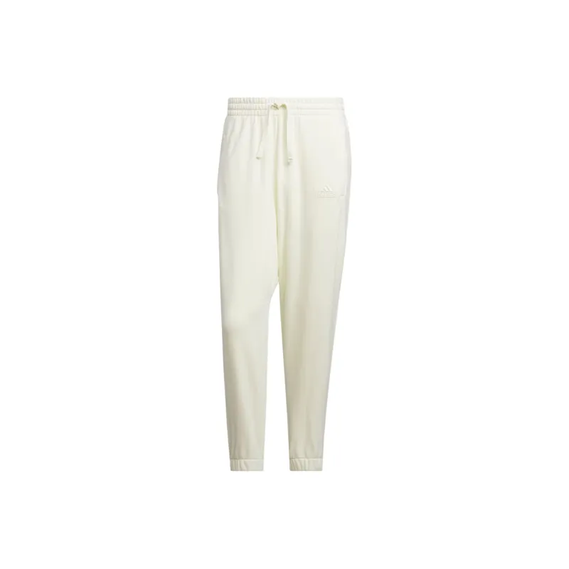 Adidas Heavy French Terry Pants Knitted Sports Pants Men's Ecru-0