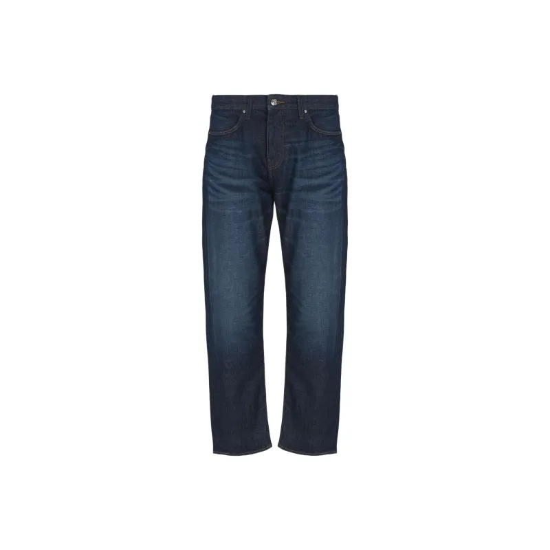 ARMANI EXCHANGE Logo Patch Straight Leg Jeans-0