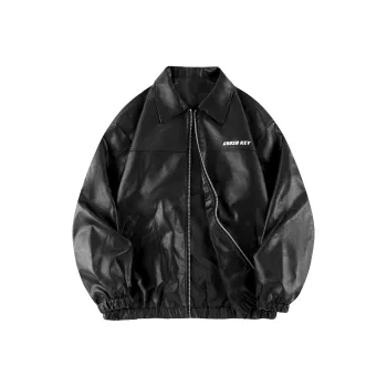 CRUSH KEY Leather Jackets Jackets & Coats Unisex