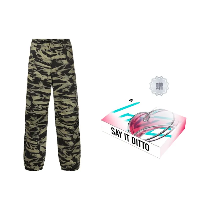 Alexander Wang Knitted Sweatpants Unisex Army Green Gift Box Set-0