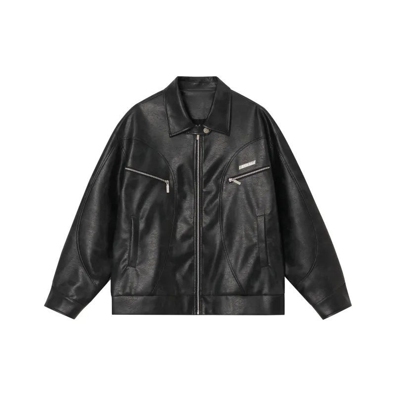 FORNINES Leather Jackets Unisex-5