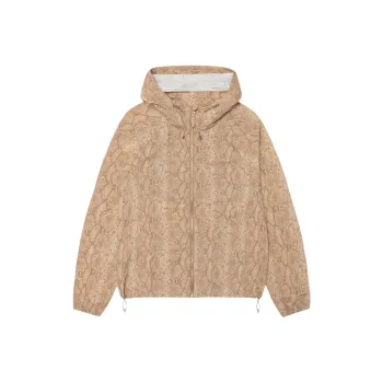 Stussy Beach Snake Print Nylon Shell Jacket