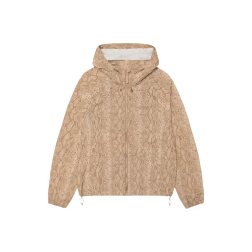 Stussy Beach Snake Print Nylon Shell Jacket
