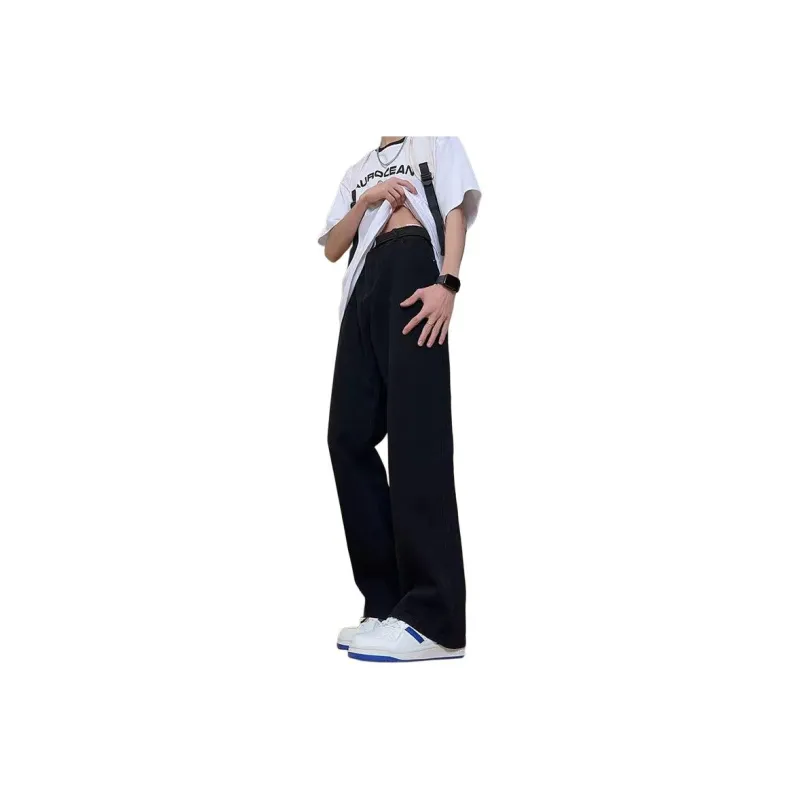 COMOWA Summer Thin Jeans Unisex Black-4