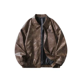 EOOVEN Leather Jackets Unisex