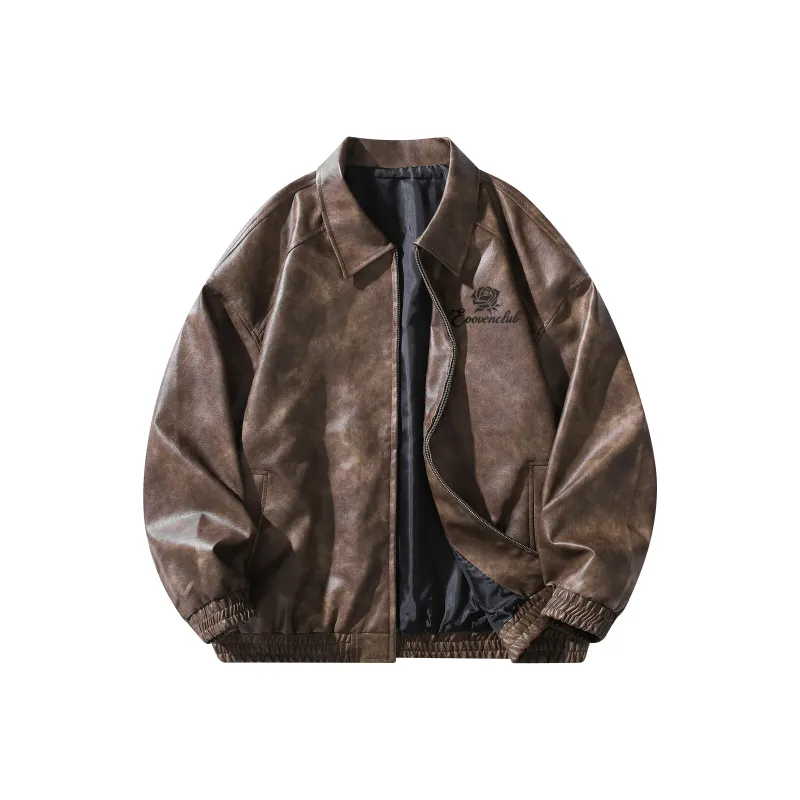 EOOVEN Leather Jackets Unisex-3