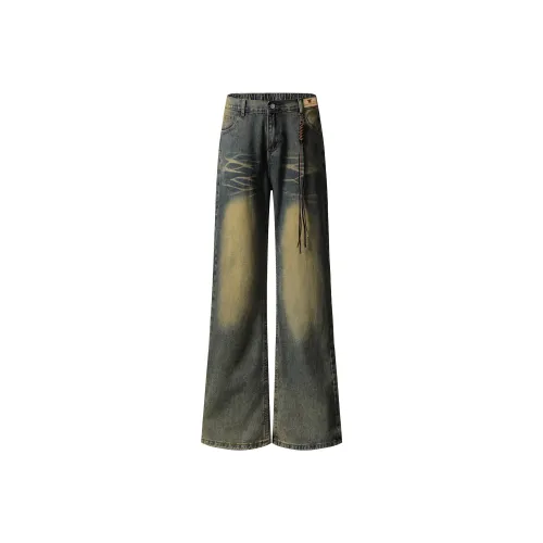 Love Monster Jeans Unisex Vintage Blue