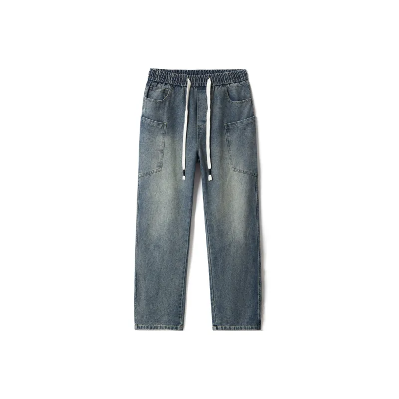 ZWWWZ Jeans Unisex Vintage Blue-0
