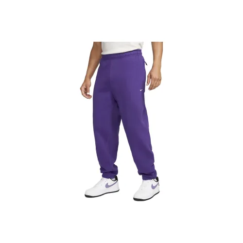 Nike Solo Swoosh Knitted Sports Pants Men's Purple