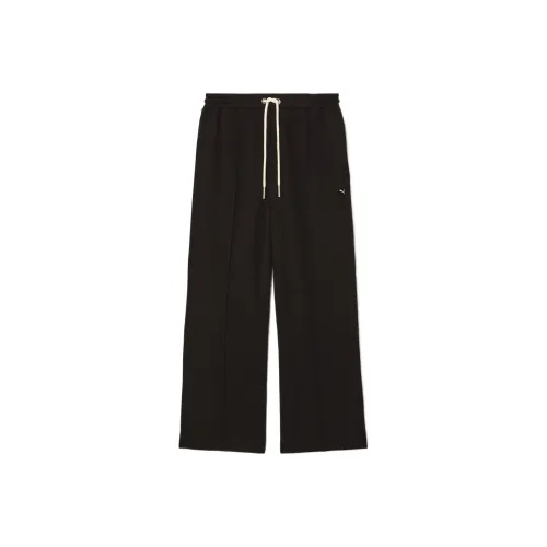 Puma X AMI Men's Logo Wide-Leg Pants Black