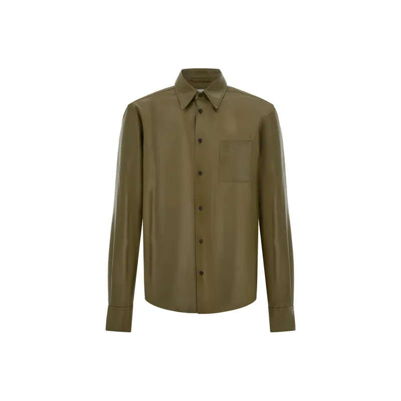 Ferragamo Leather Shirt-0