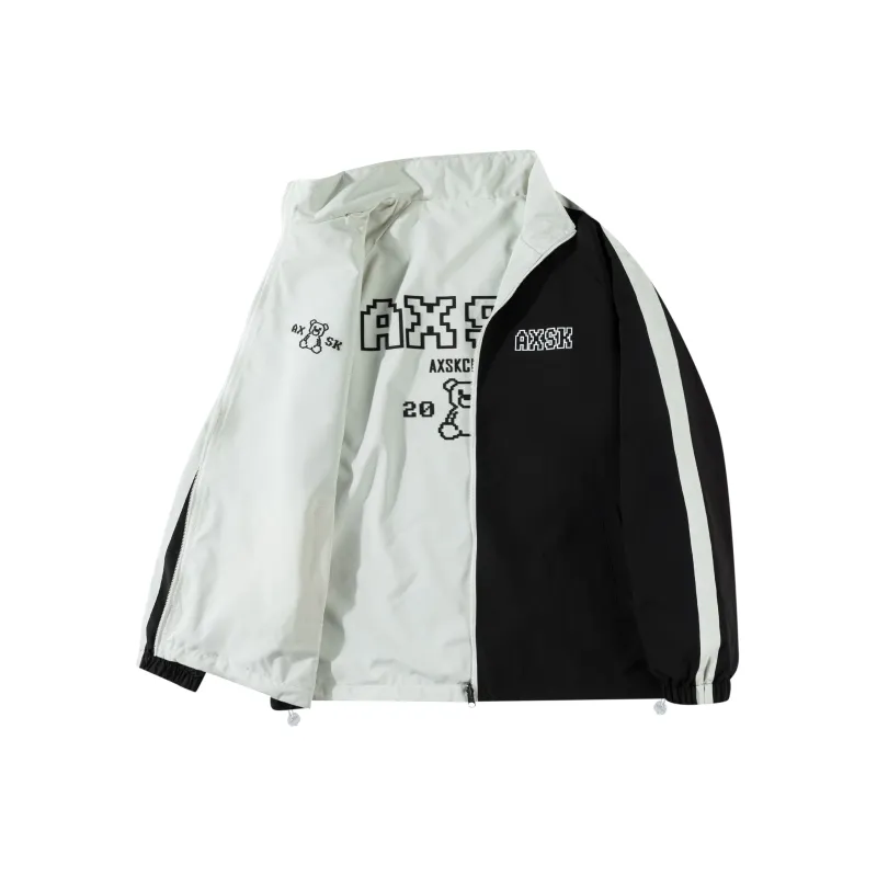 A.X.S.K Jackets Coats Unisex Black-0
