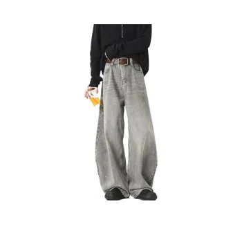 MGXEK Jeans Unisex Gray