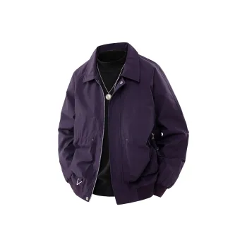 TESTUNG Jackets Coats Unisex Dark Purple