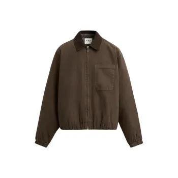 ZARA Jackets Men Brown