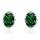 Zircon Hoop Earrings[999 Fine Silver]