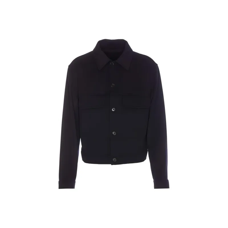 HOGAN Long Sleeved Button Up Shirt Jacket-0