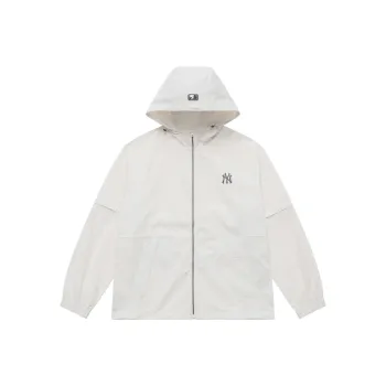 MLB New York Yankees Basic Collection SS25 Windproof Jacket Unisex Ivory