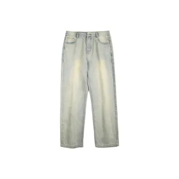 ZWWWZ Jeans Unisex Yellow Mud